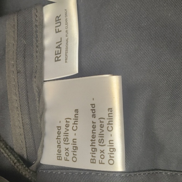 Parka coat, with real Fox collar, brought at Macy's The Fur Vault. - Picture 7 of 8